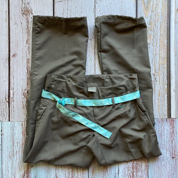 Nike FIT DRY Athletic Pants with 5 Pockets and D-Ring Belt 👖💕 - Picture 1 of 14